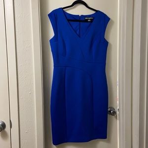 Classy-Sexy royal blue Karl Lagerfield dress